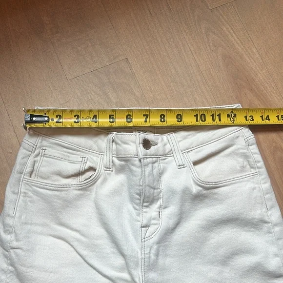 NWOT L’AGENCE Danica Wide Leg High Rise crop Jeans Macadamia - Picture 8 of 12